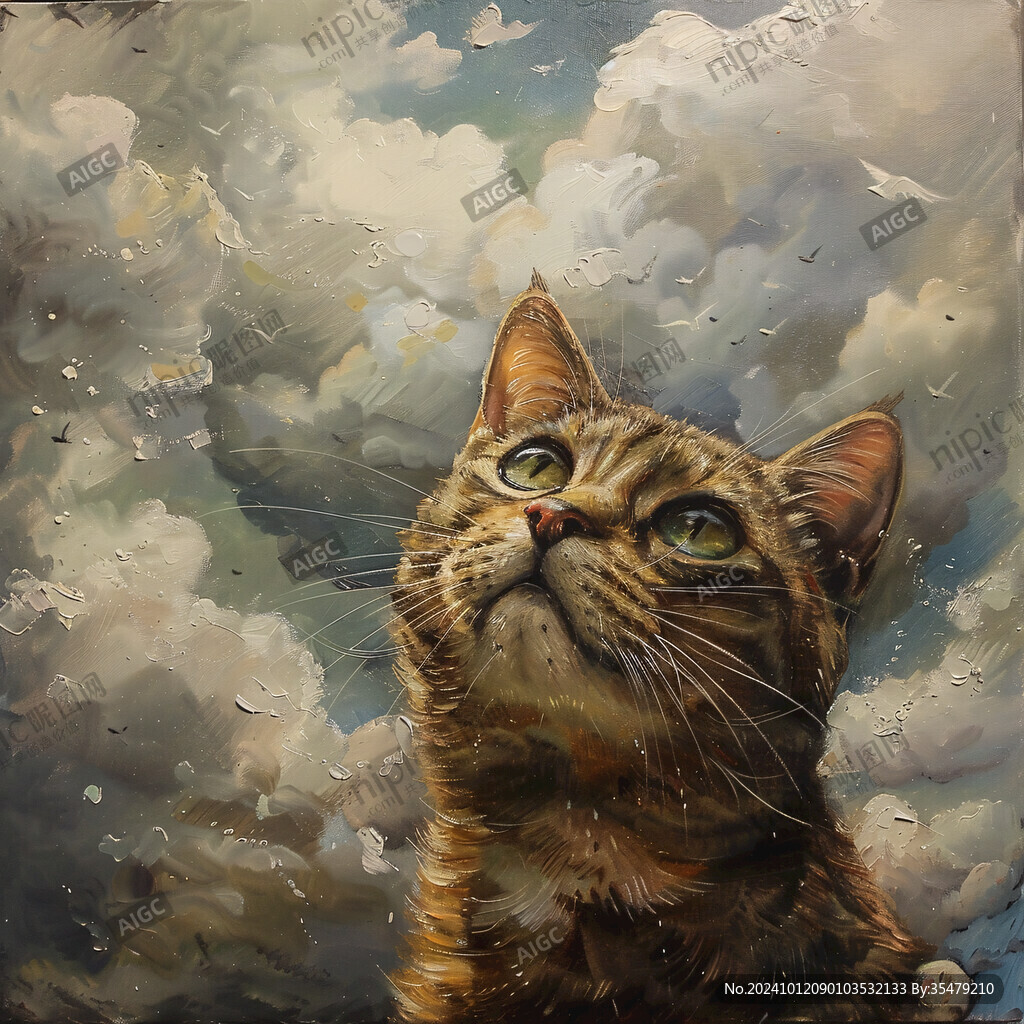 猫咪艺术画