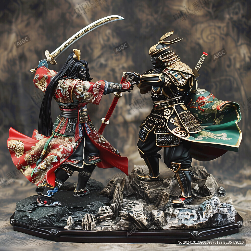 披甲武士彩泥