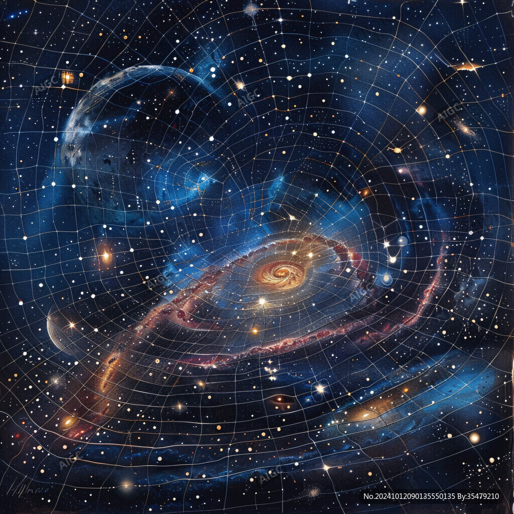 漩涡星空星空素材