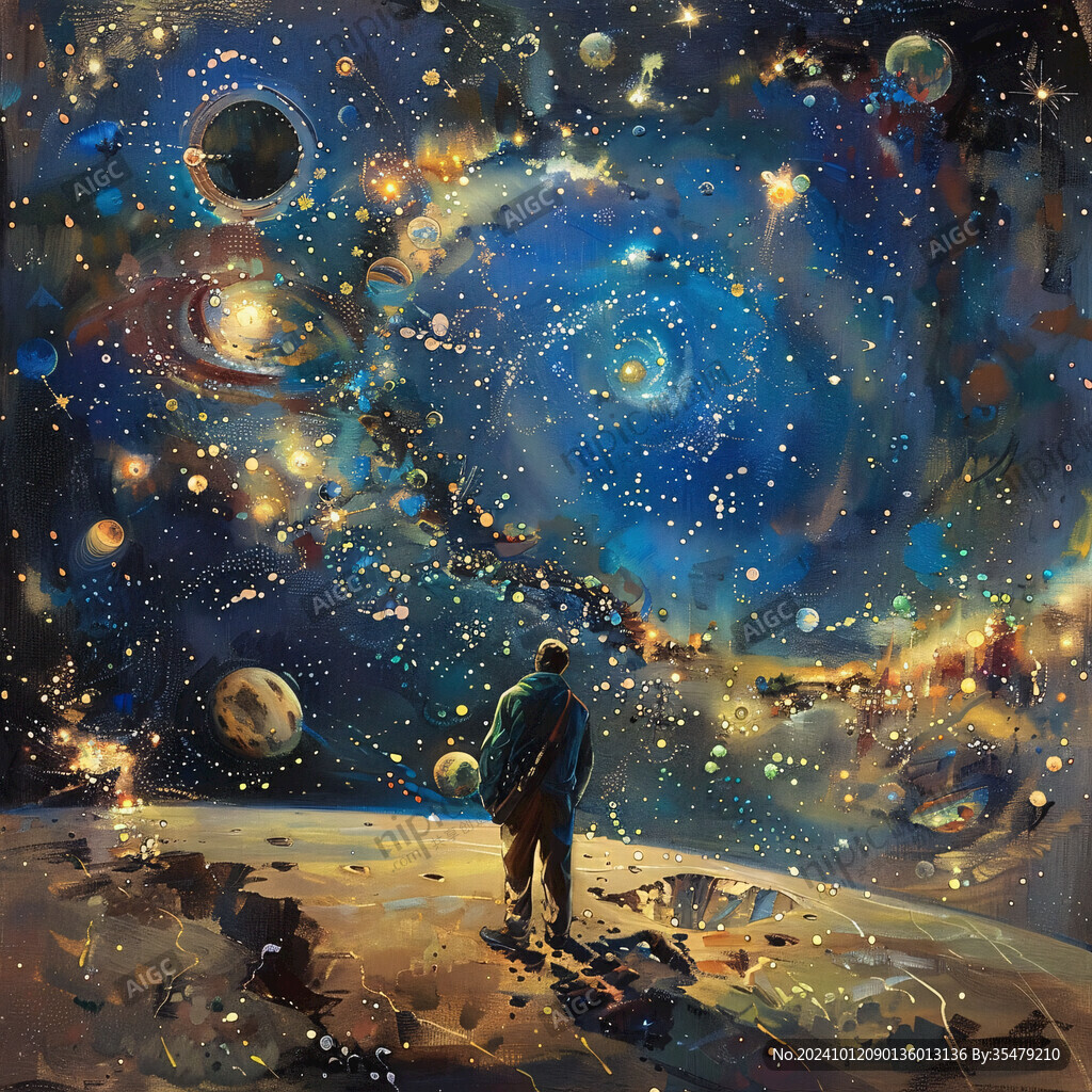 星空立体画