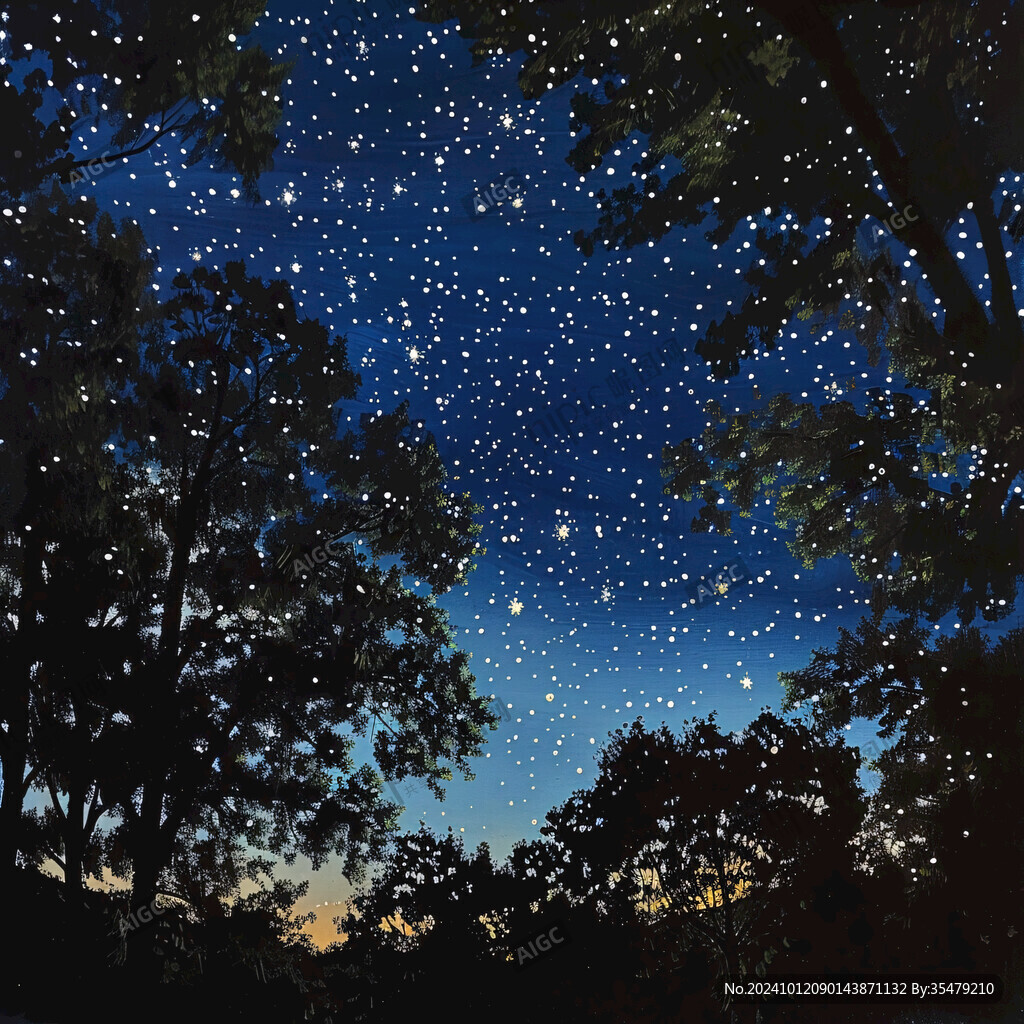 拍照星空立体画