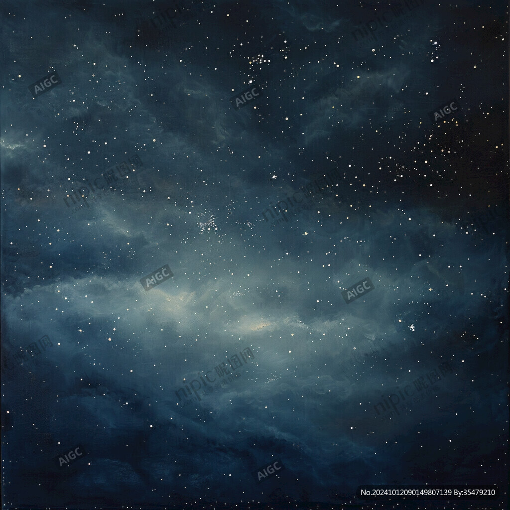 水彩广告背景星空背景