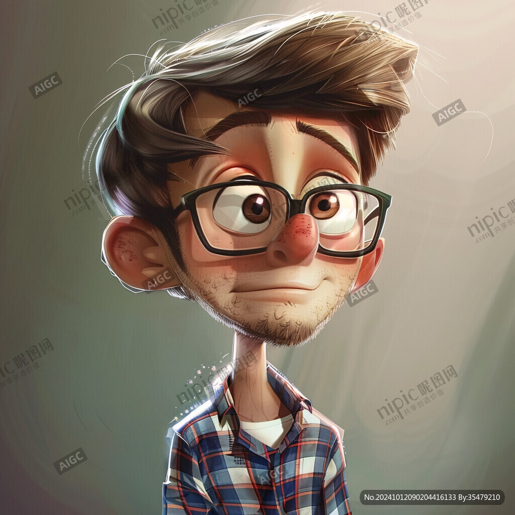 卡通写实漫画人物