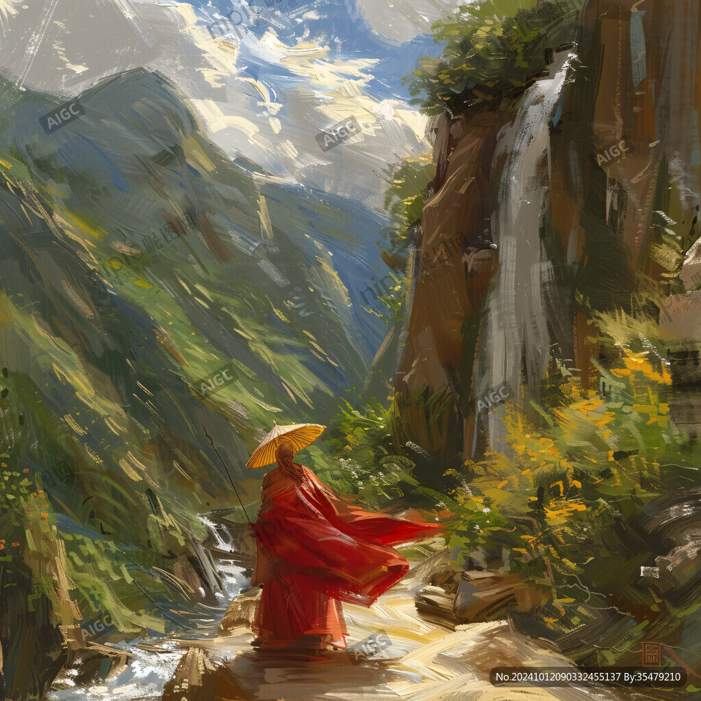 采药者插画
