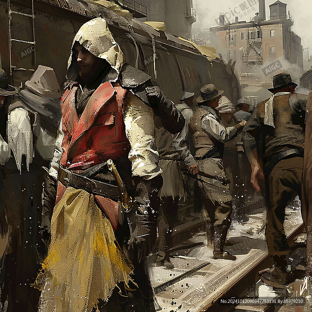 近代战争油画