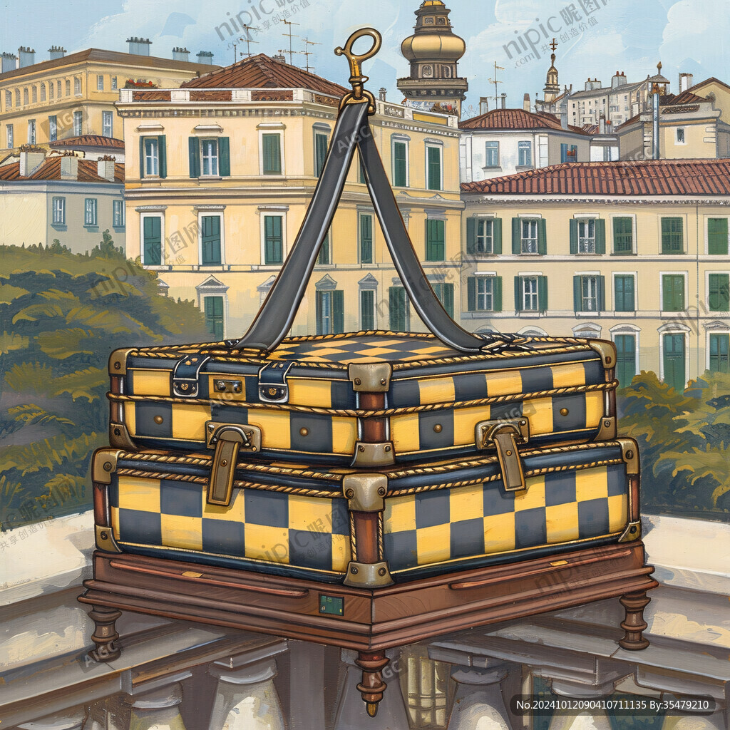 阁楼皇宫插画