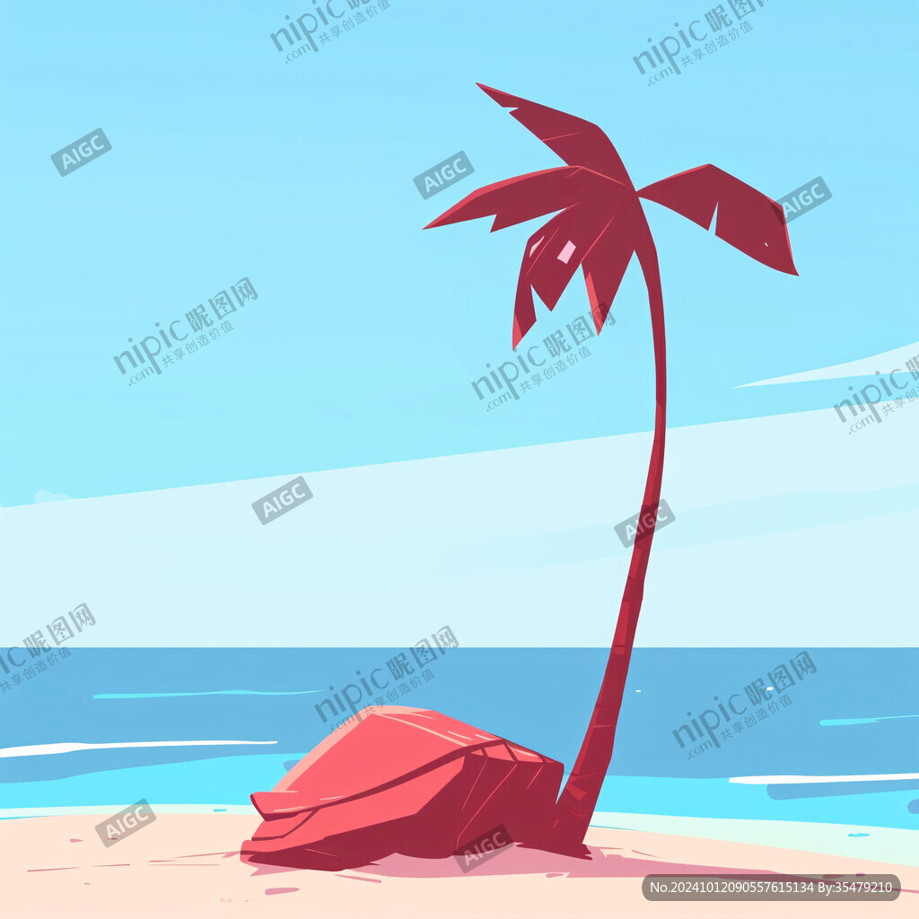 海边椰子树海边椰树