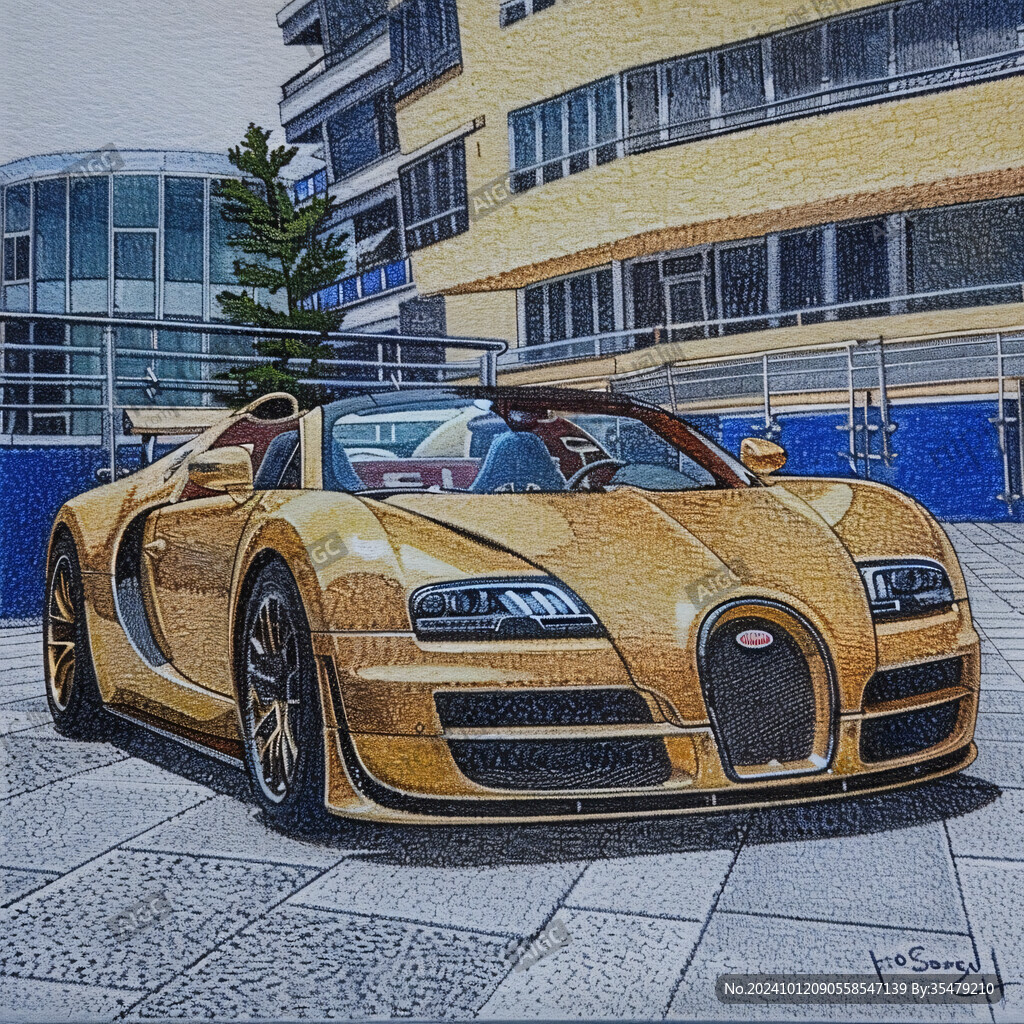 汽车立体画