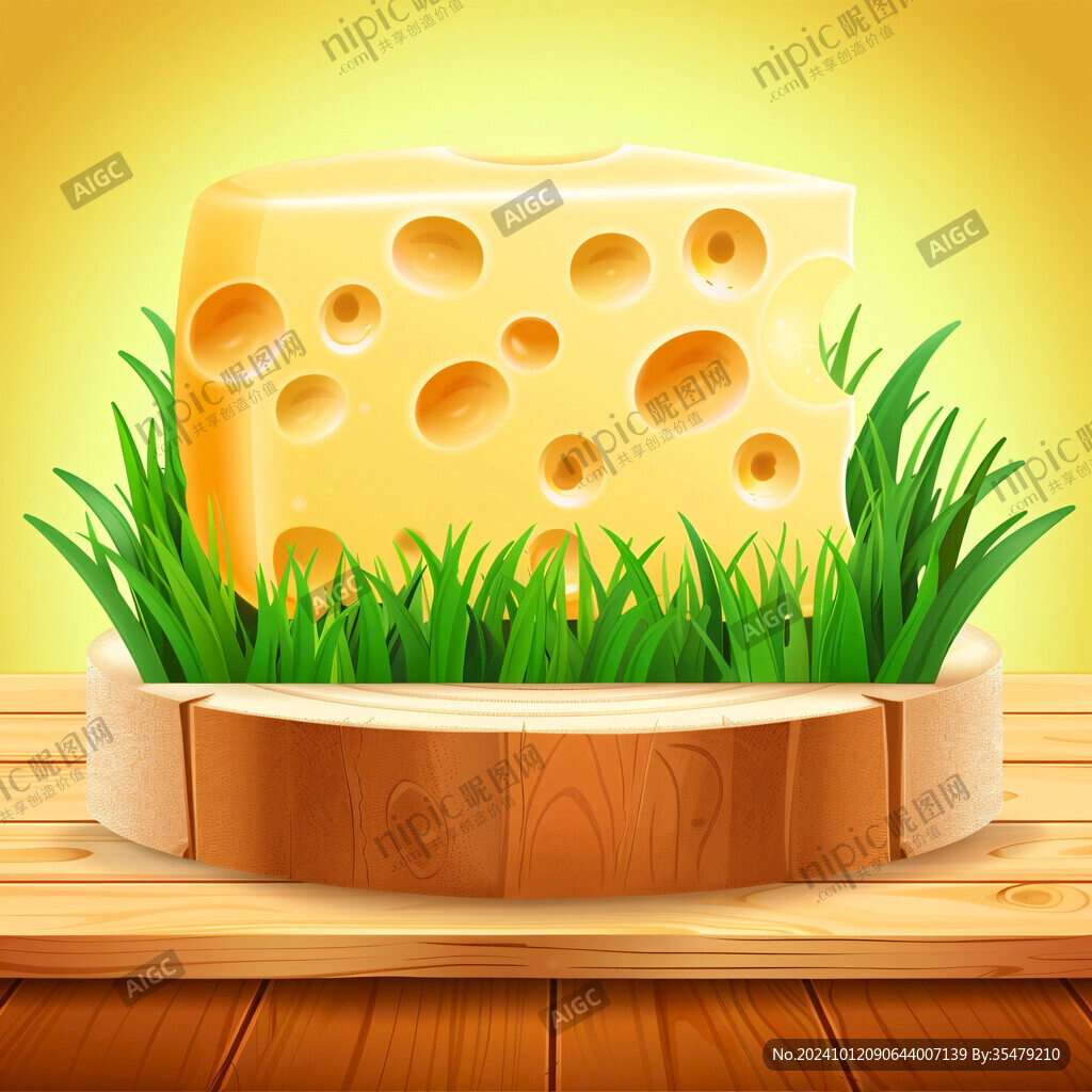 奶酪起司插画元素