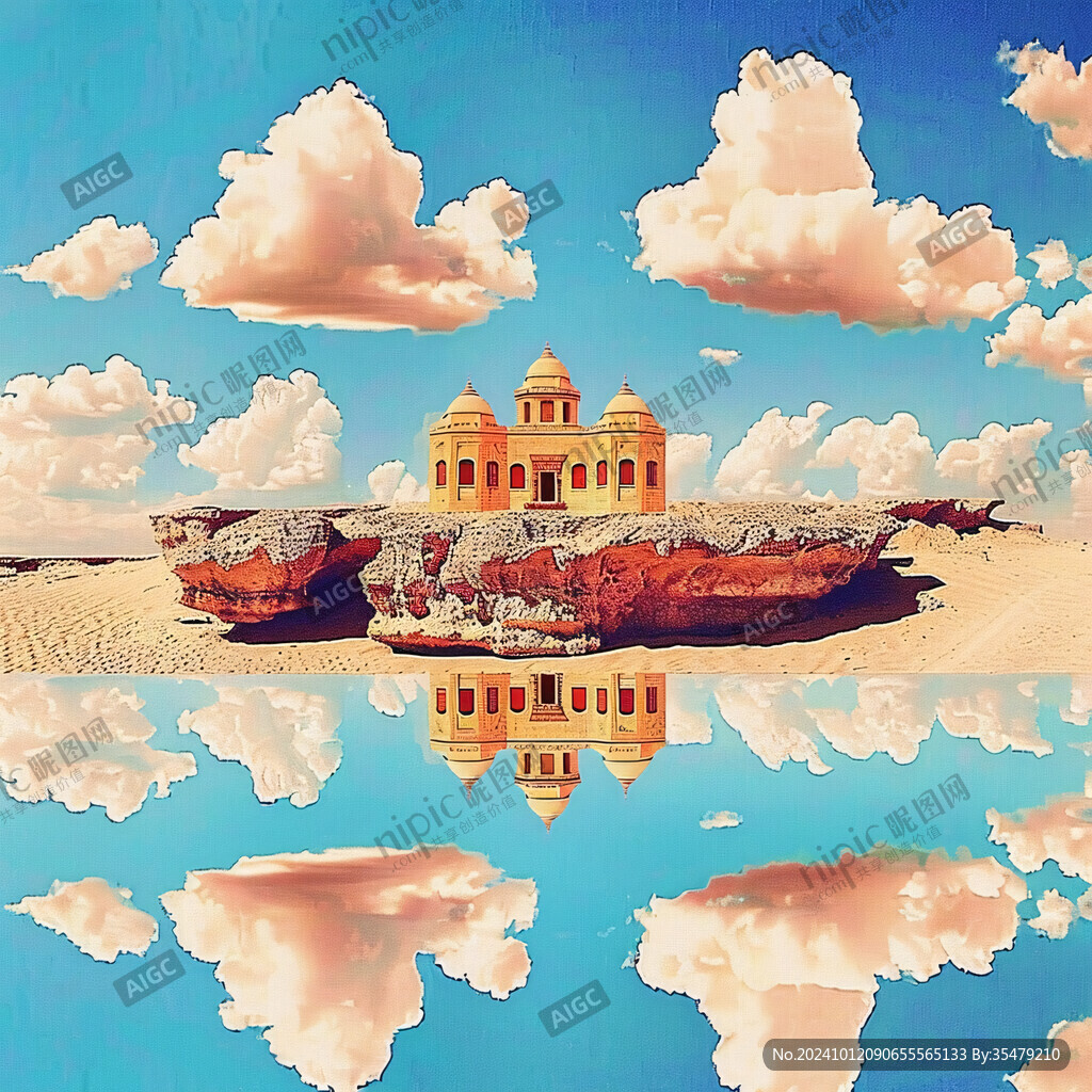 天空立体画