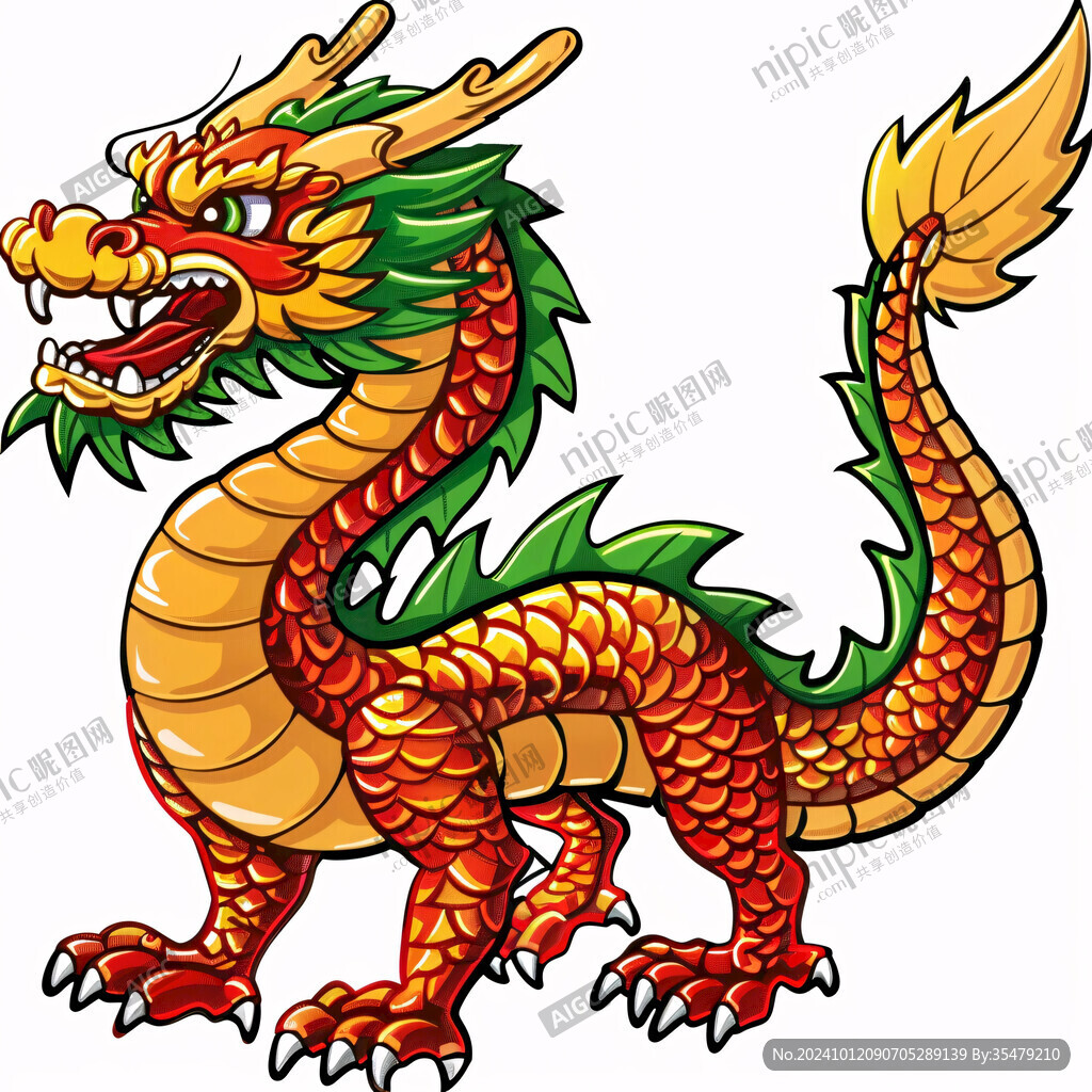 卡通龙中国龙
