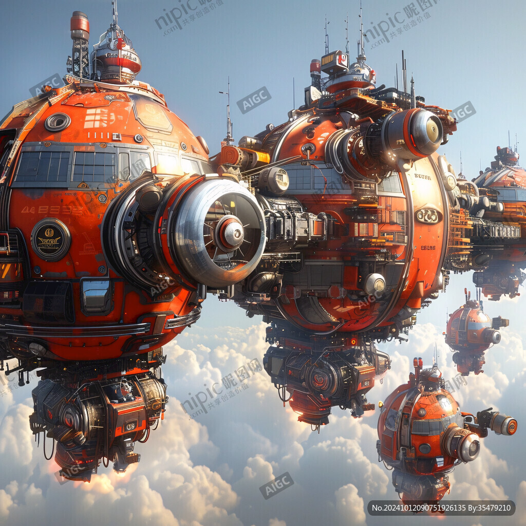 后现代机械科幻未来派