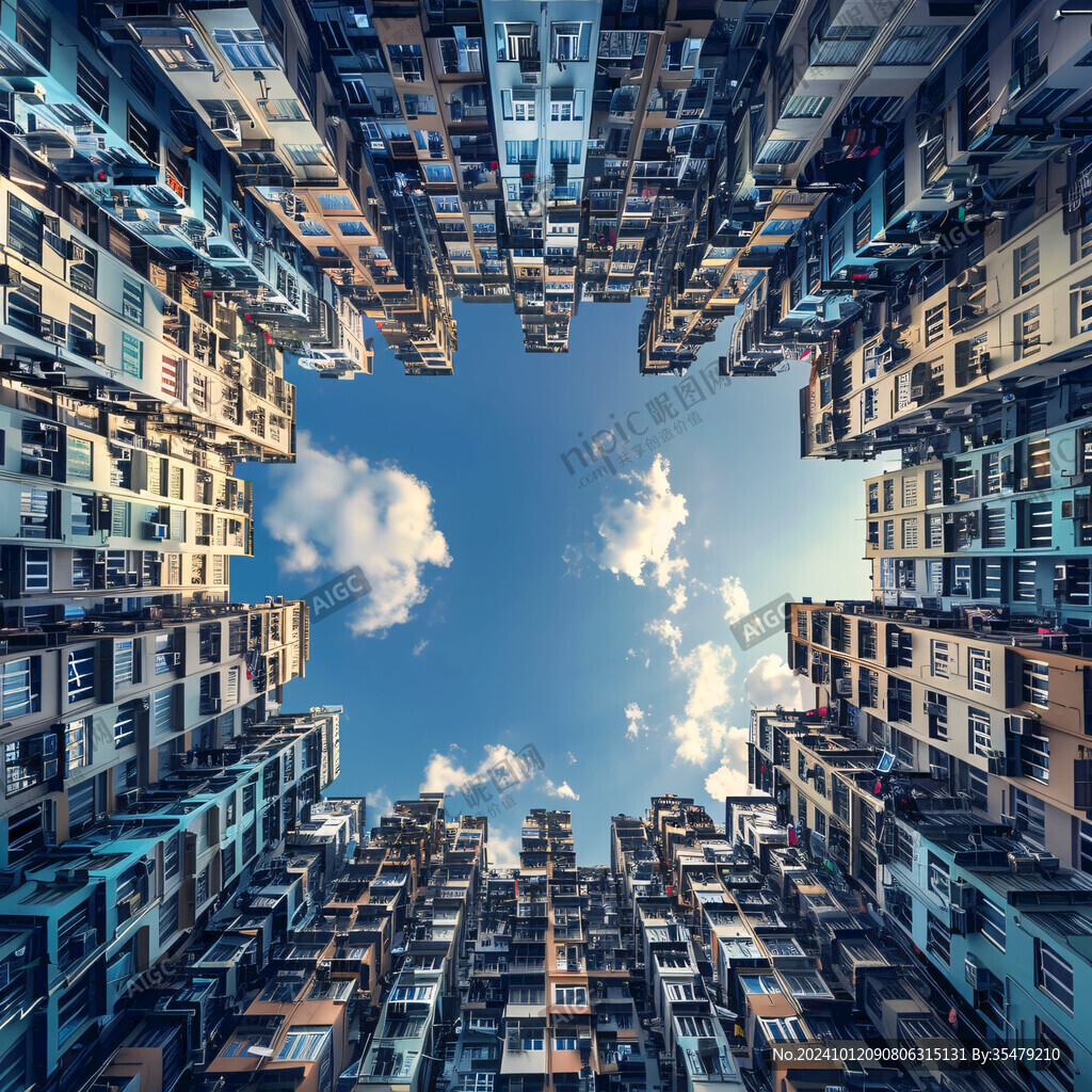 住宅楼仰视