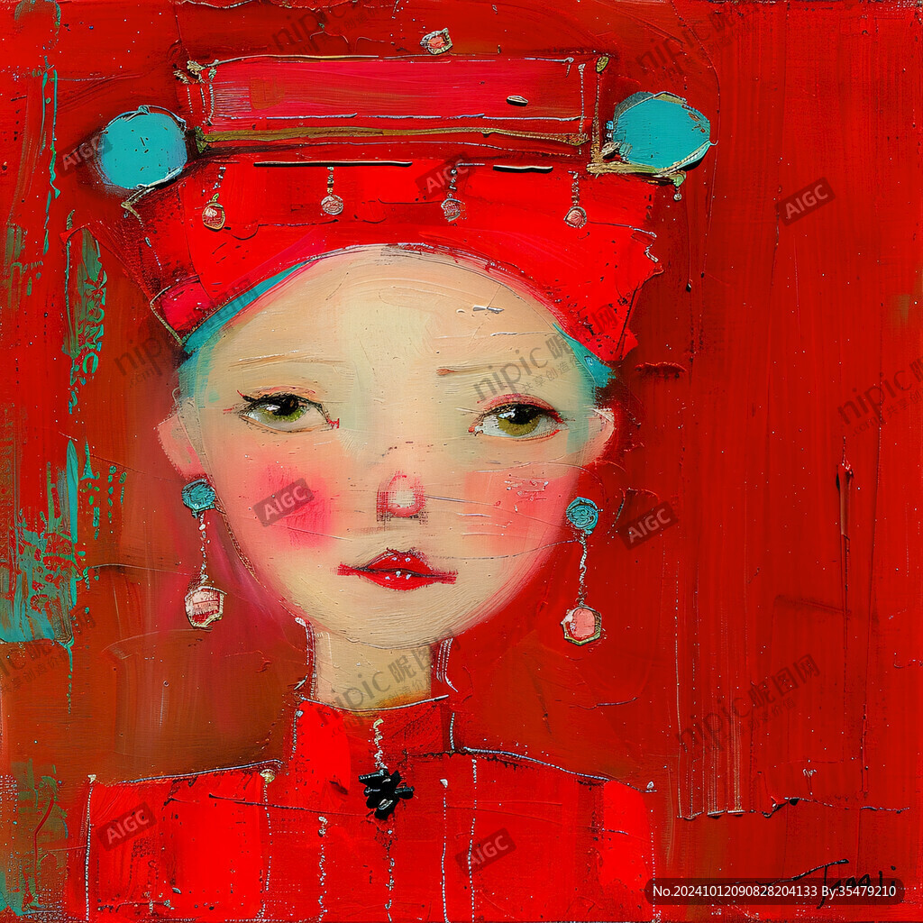 民国风美妆插画
