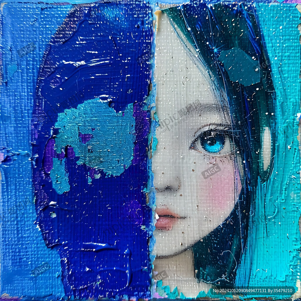 丙烯画人物