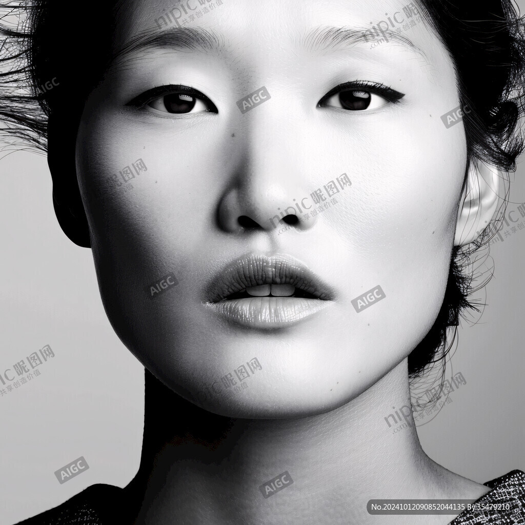 韩国女性失量插画