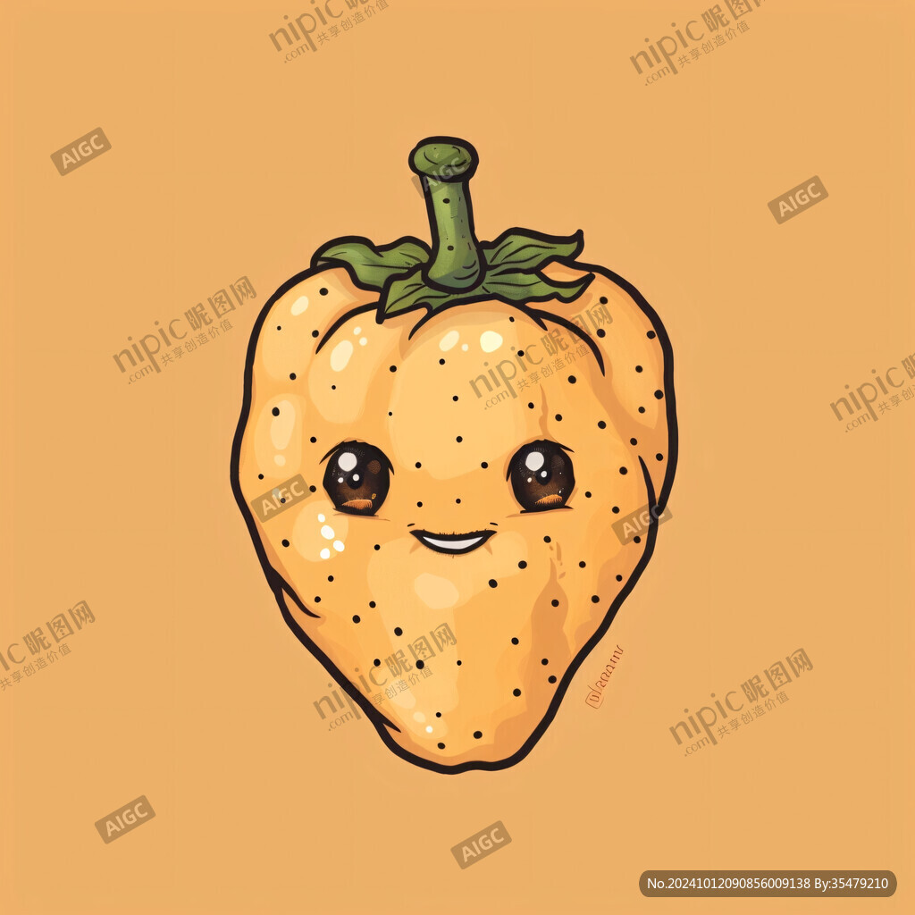 卡通可爱藤椒小弟