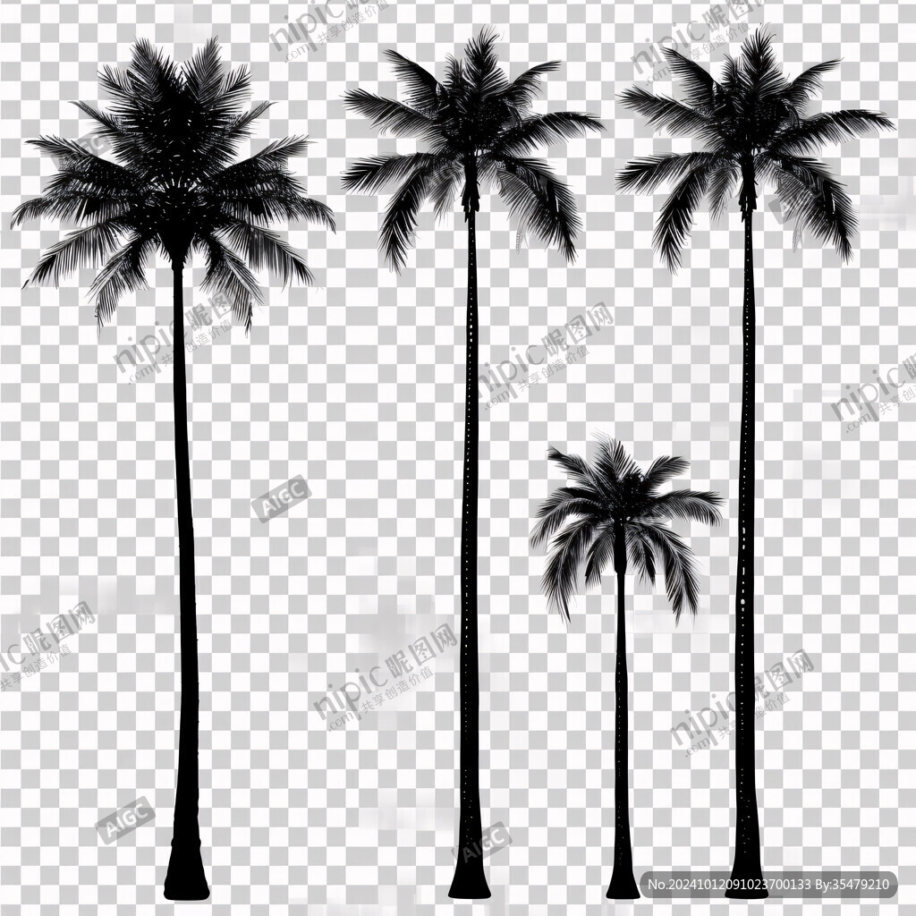 4棵棕榈树