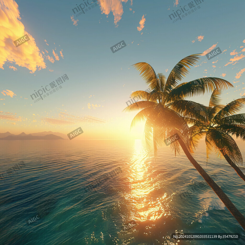 椰子椰树阳光
