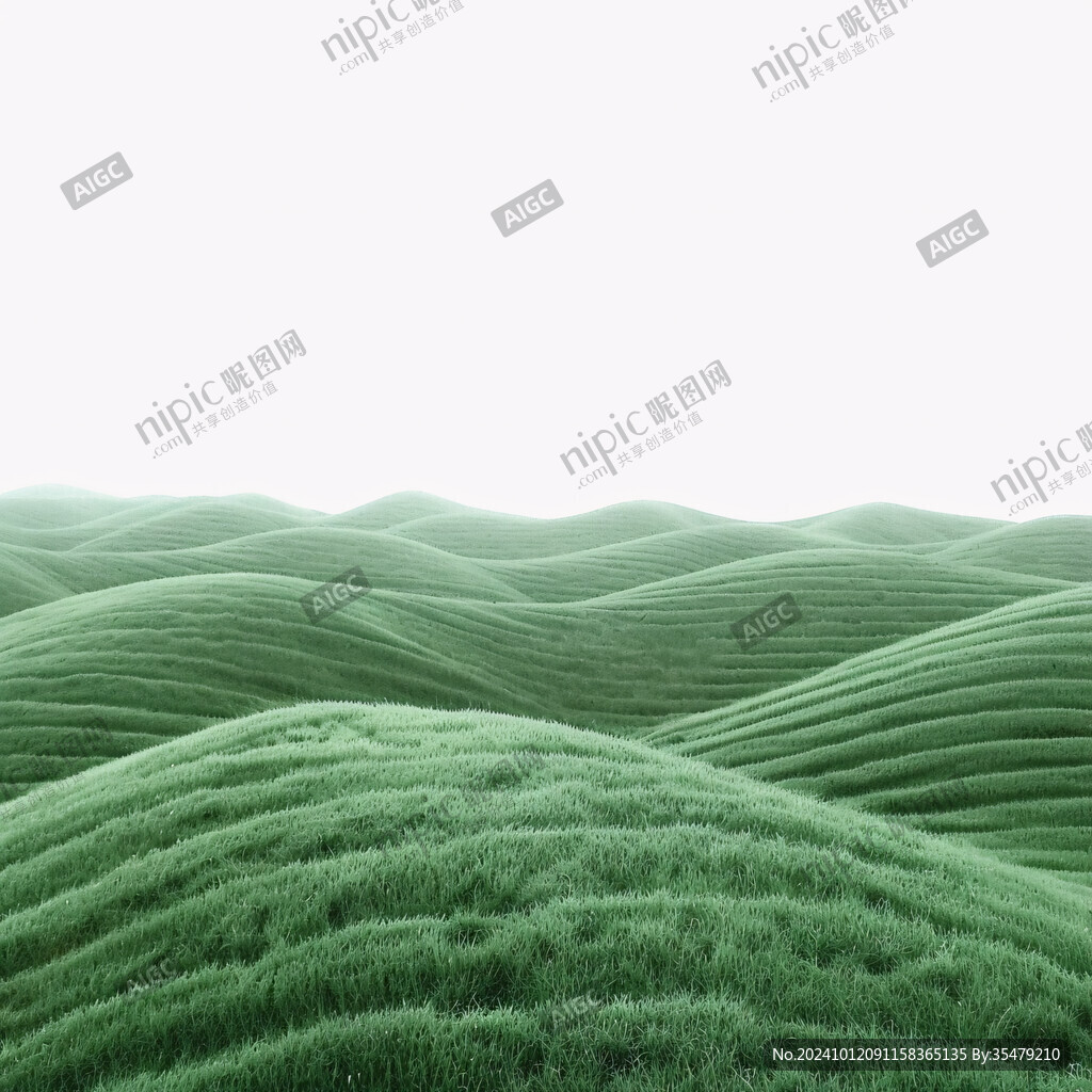 起伏连绵的草地