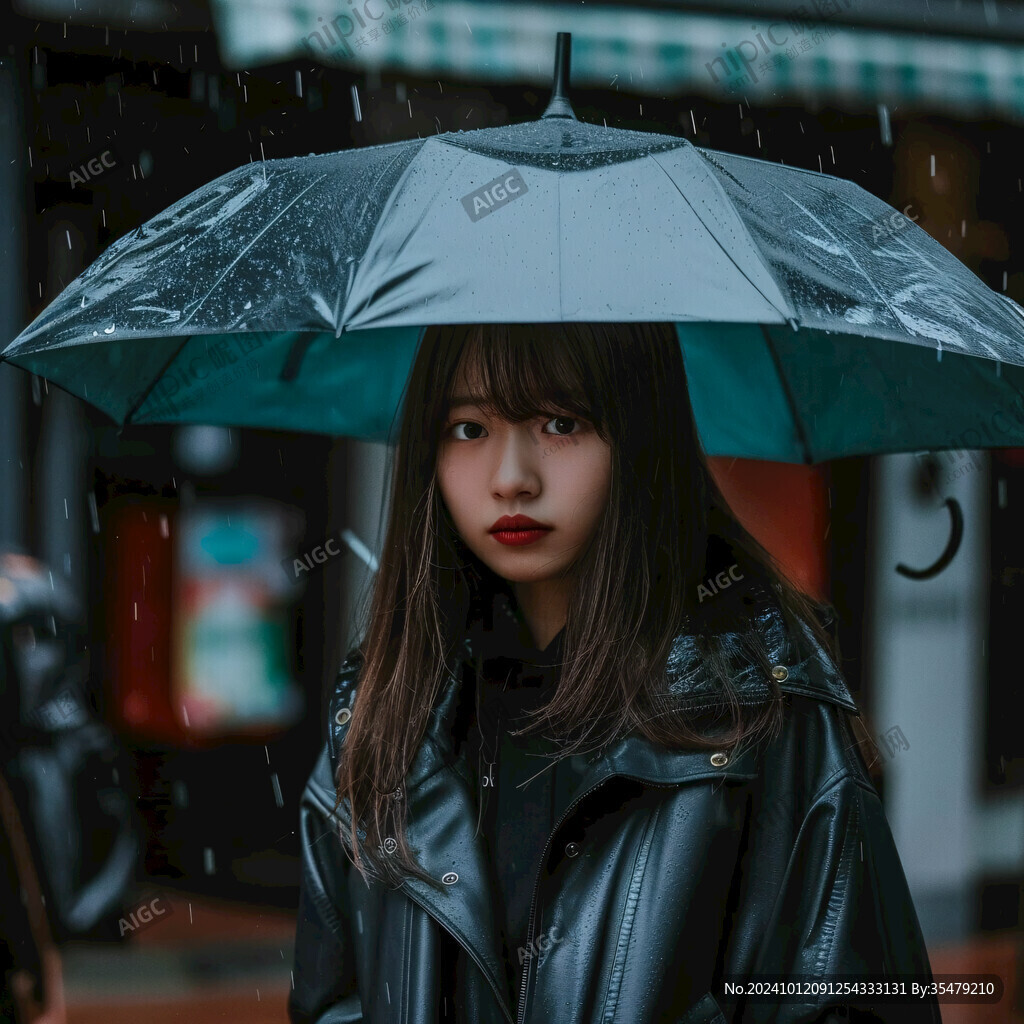 雨伞少女