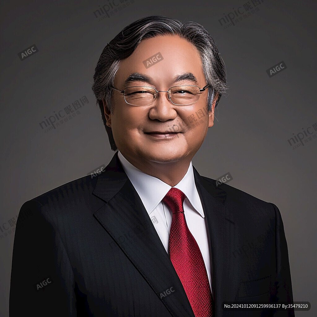 素材证件照人物西装