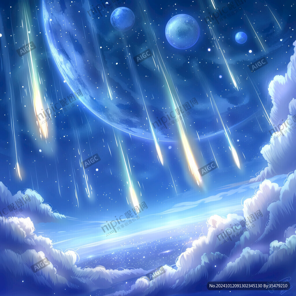流星雨装饰画