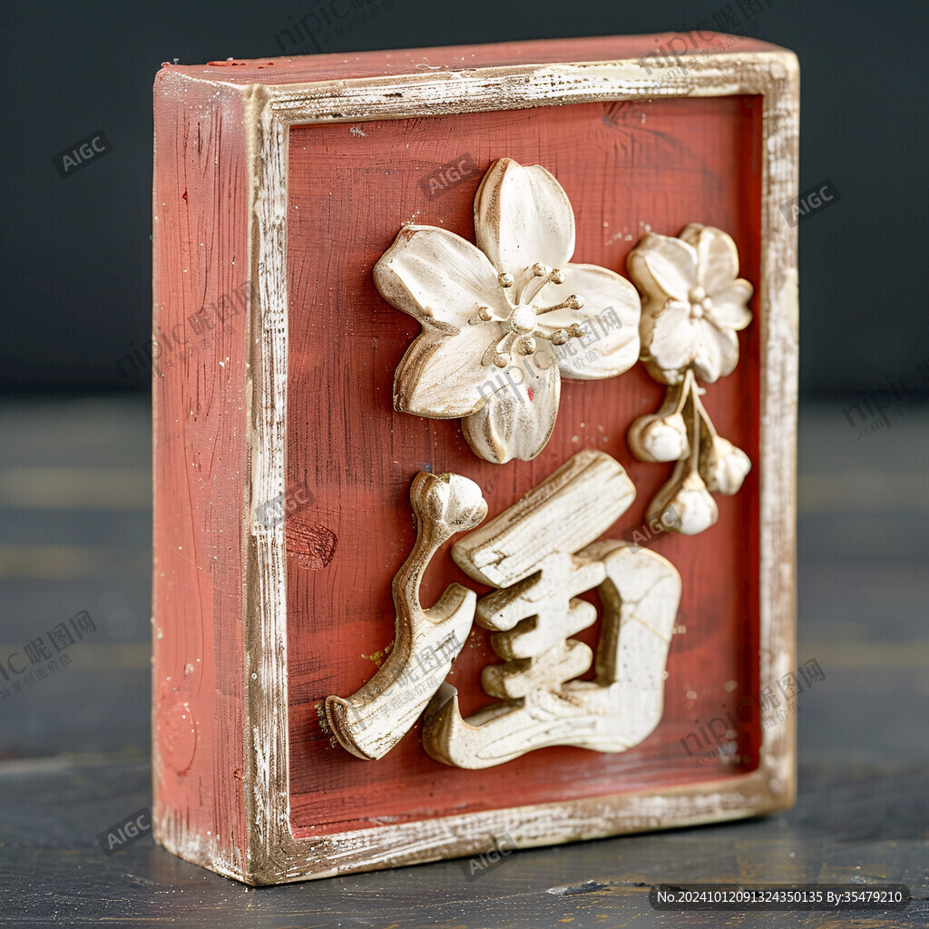 喜字木盒