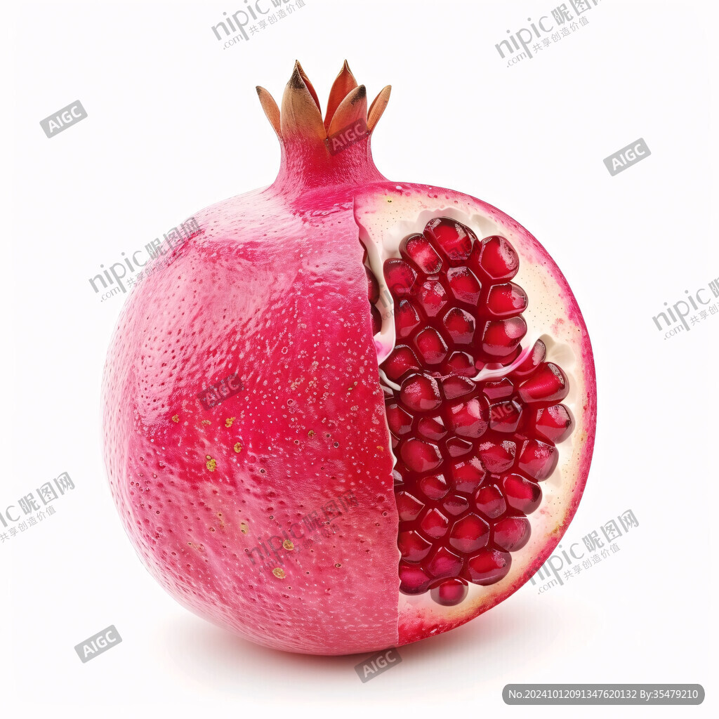 突尼斯软籽石榴插画