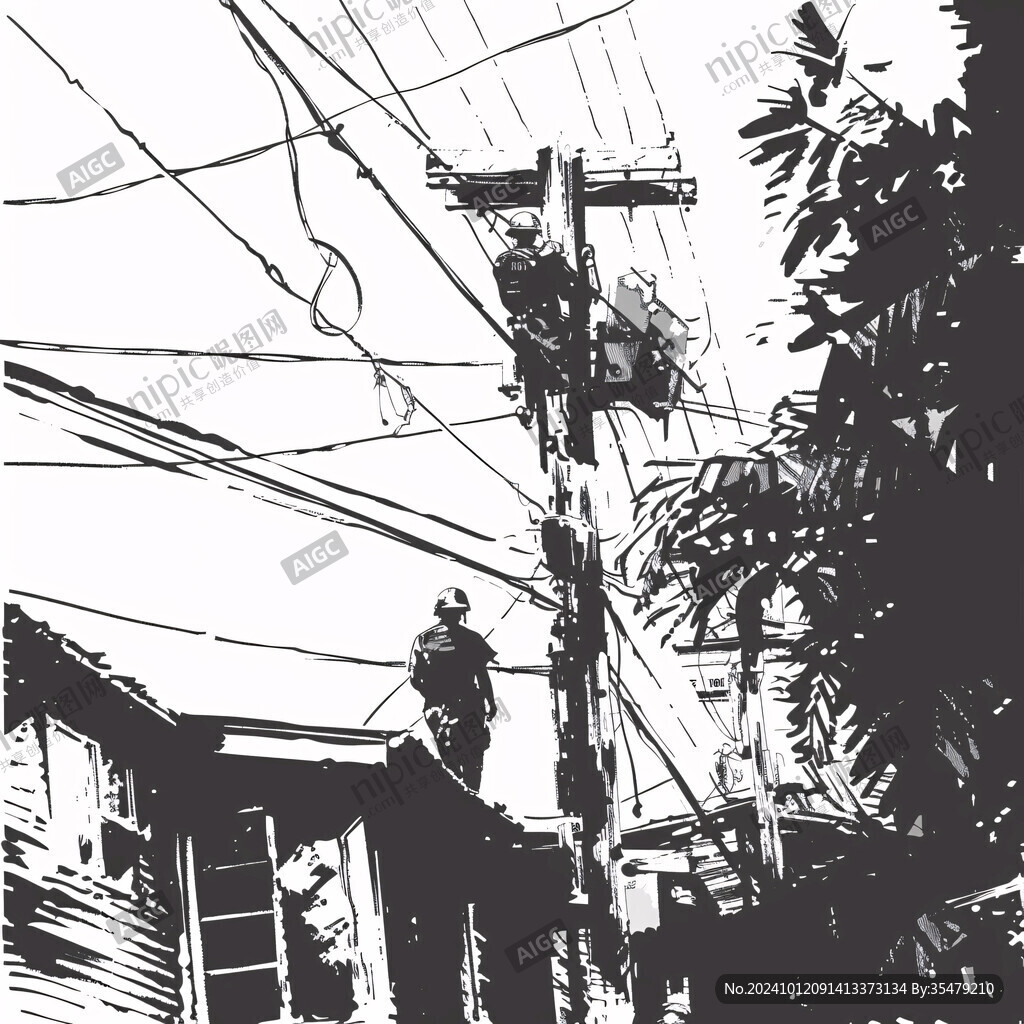 住宅民国小巷子电线