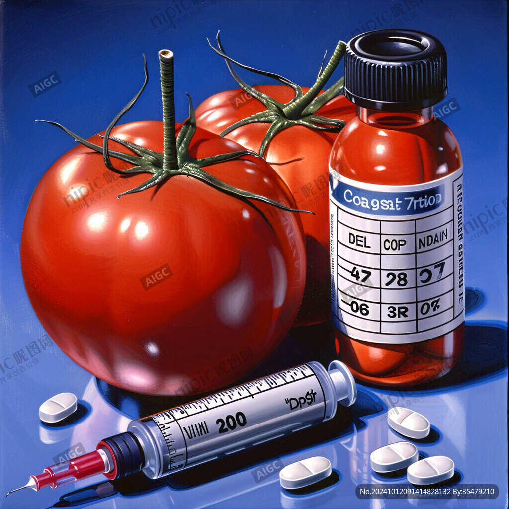 药物食品插画