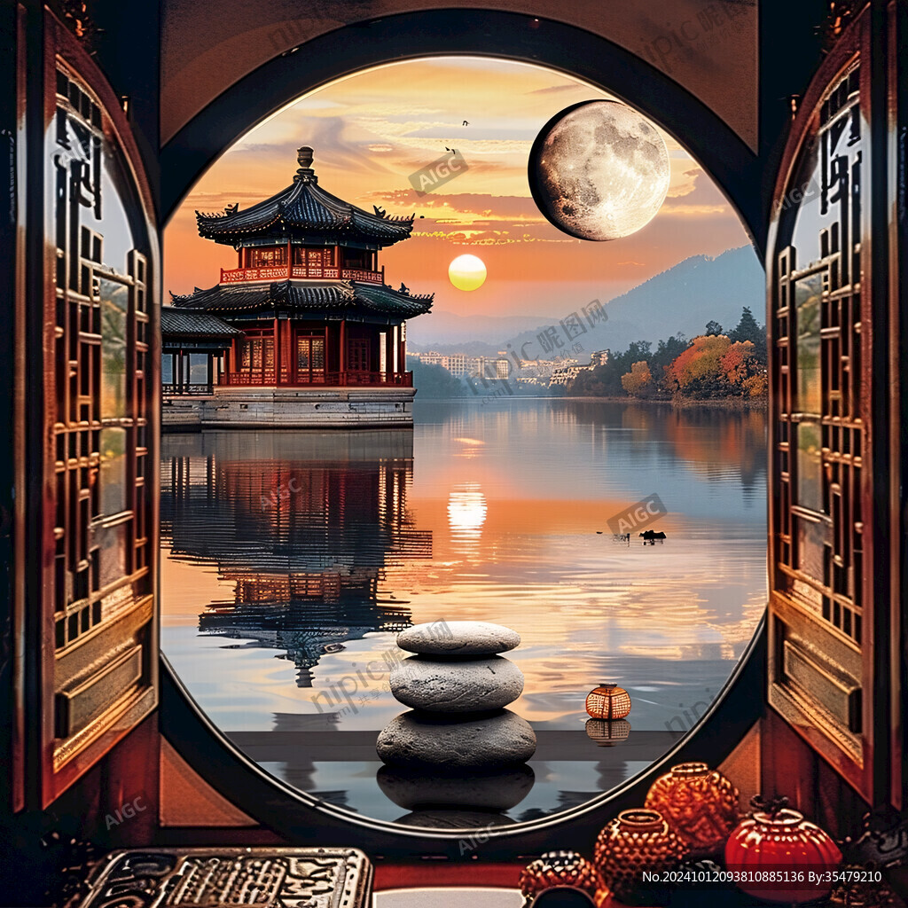 中秋节月亮门