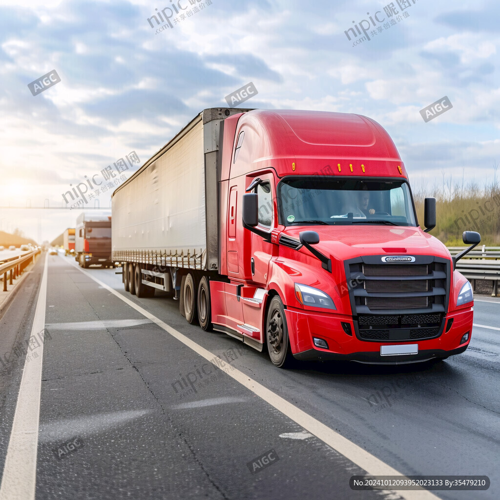 高速公路上的大货车