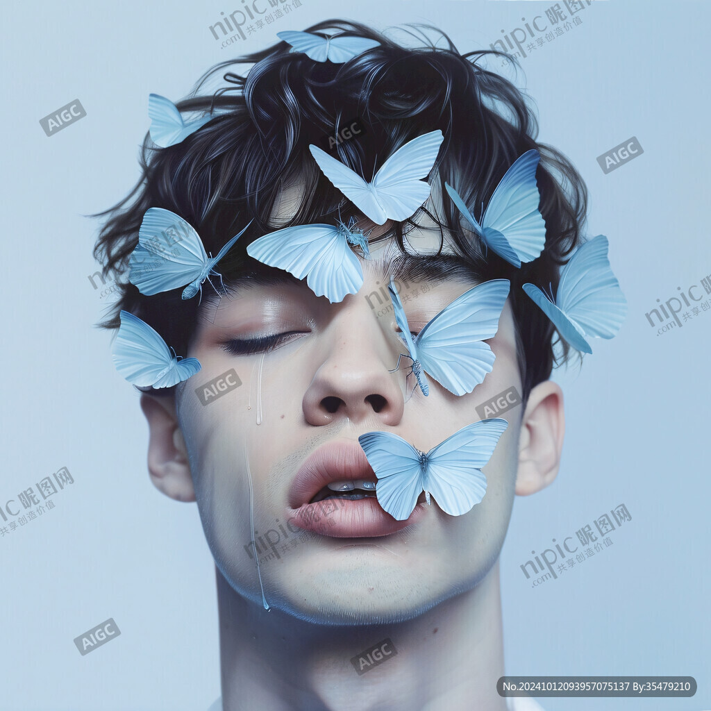 壁纸人形蝴蝶