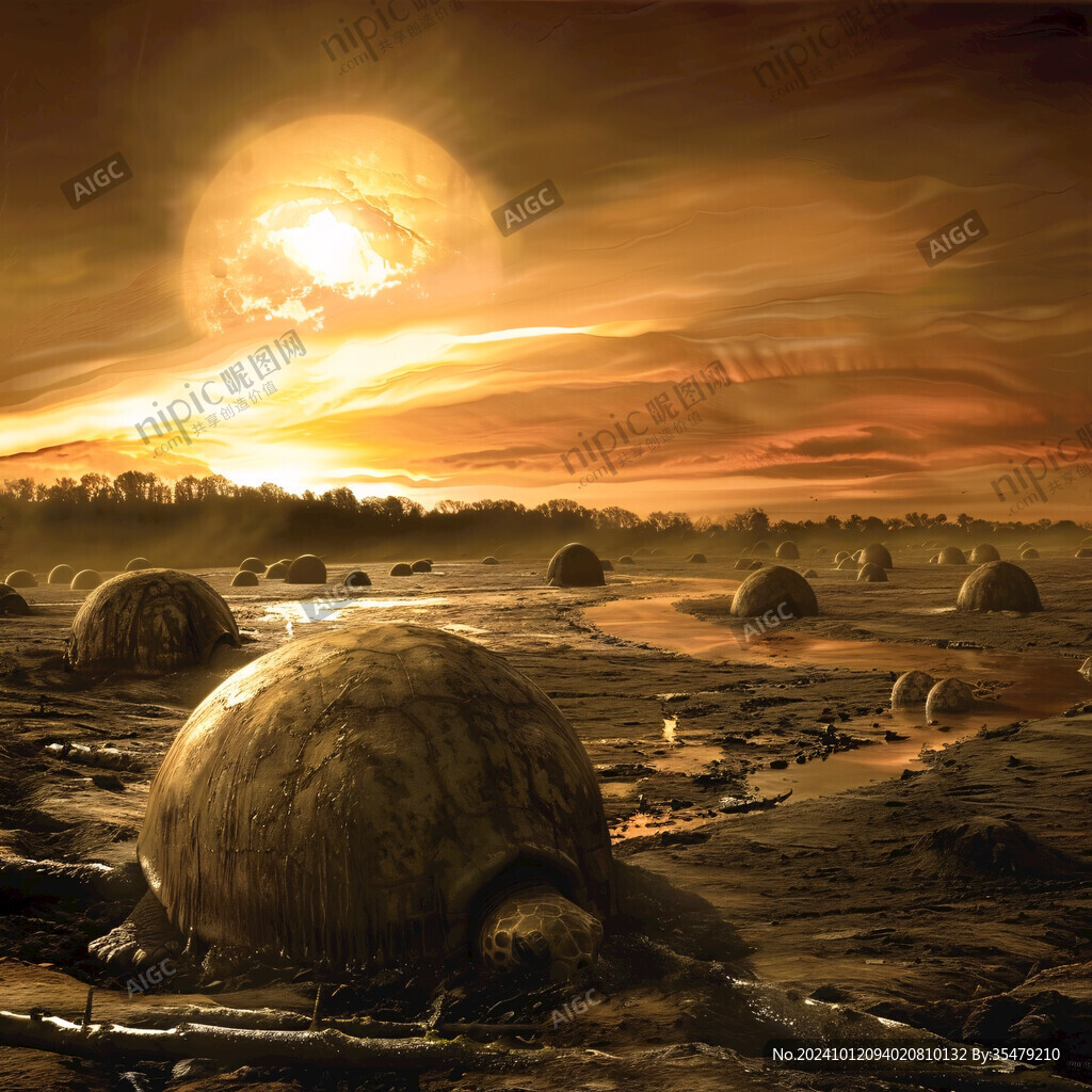 外星球幻想场景插画