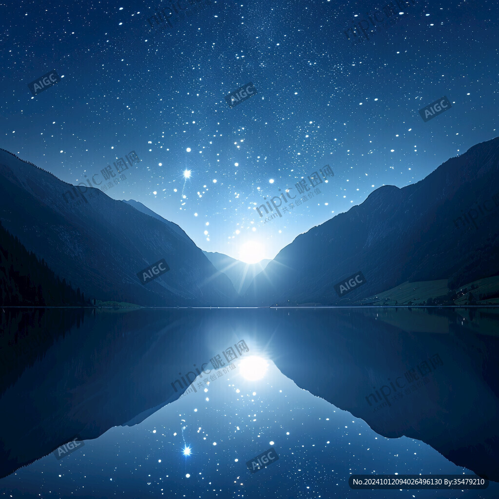 水面星光素材