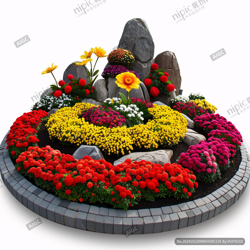 花好月圆植物花坛