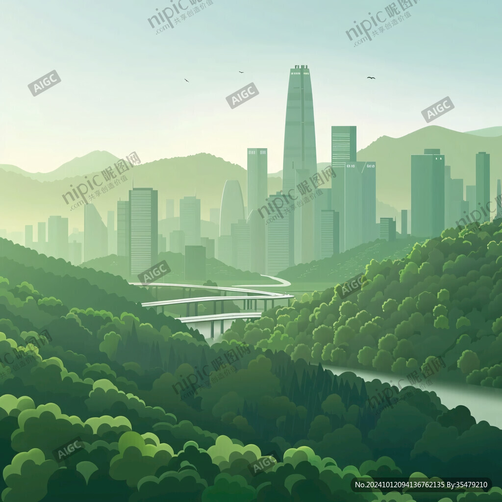 山林植被森林城市