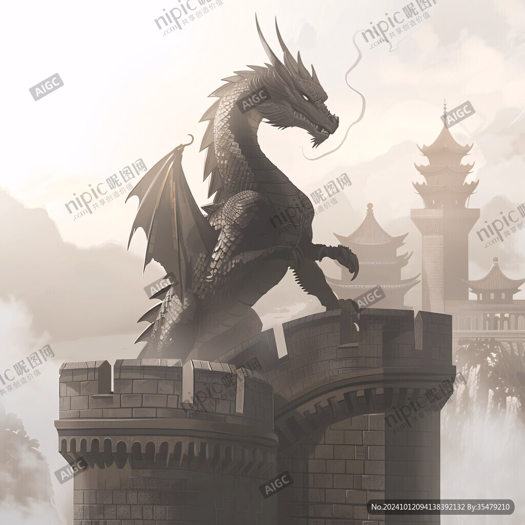 插画龙年插画