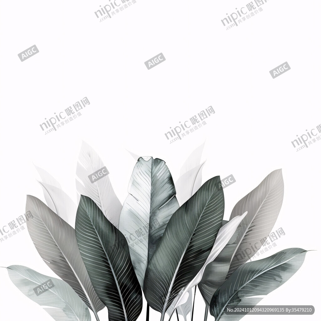 北欧风芭蕉叶
