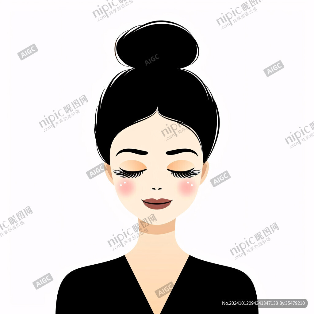 时尚美妆节日插画女孩