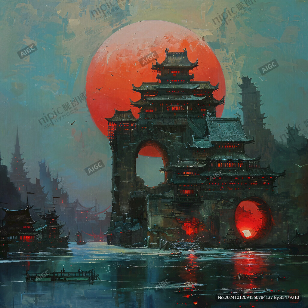 大境门插画