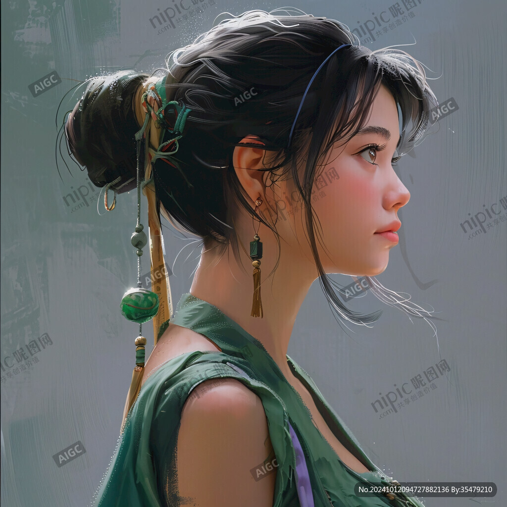 写实人物插画