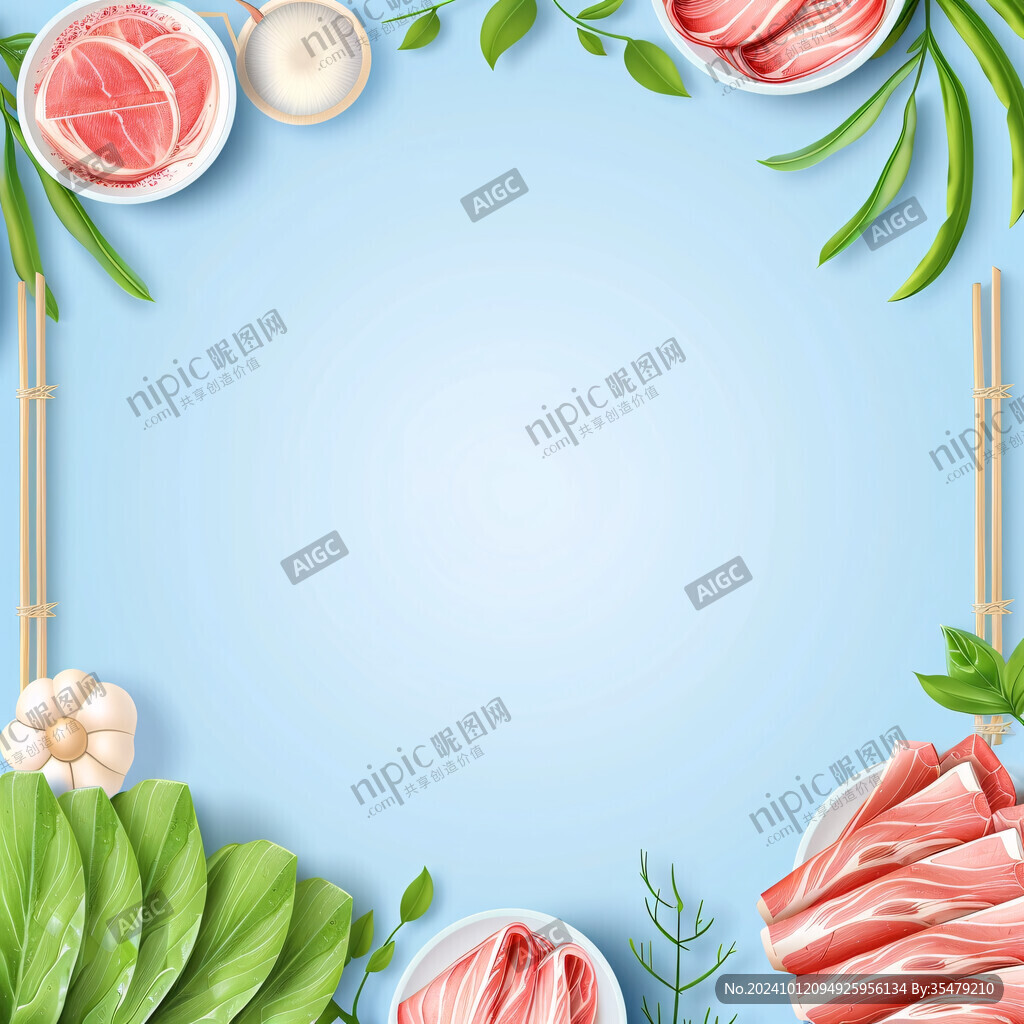 牙签牛肉插画