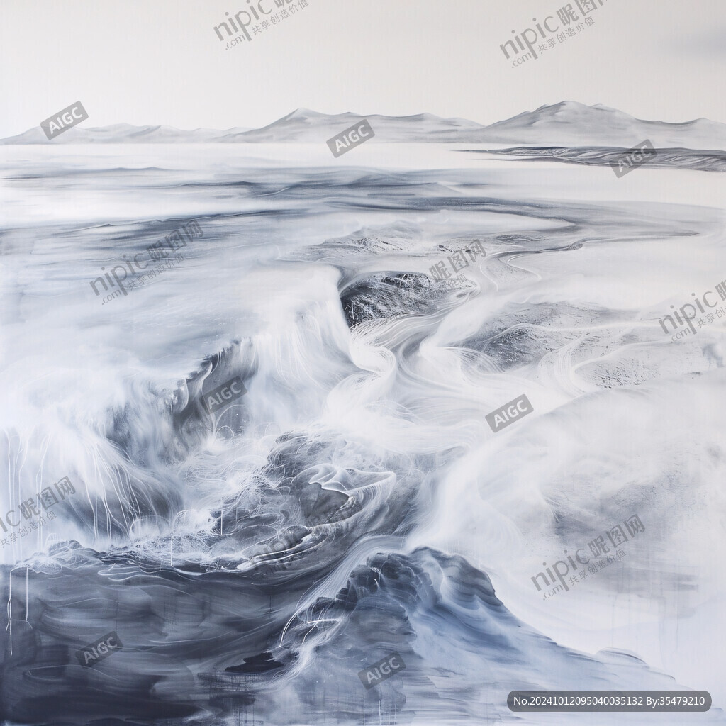 海洋流动装饰画