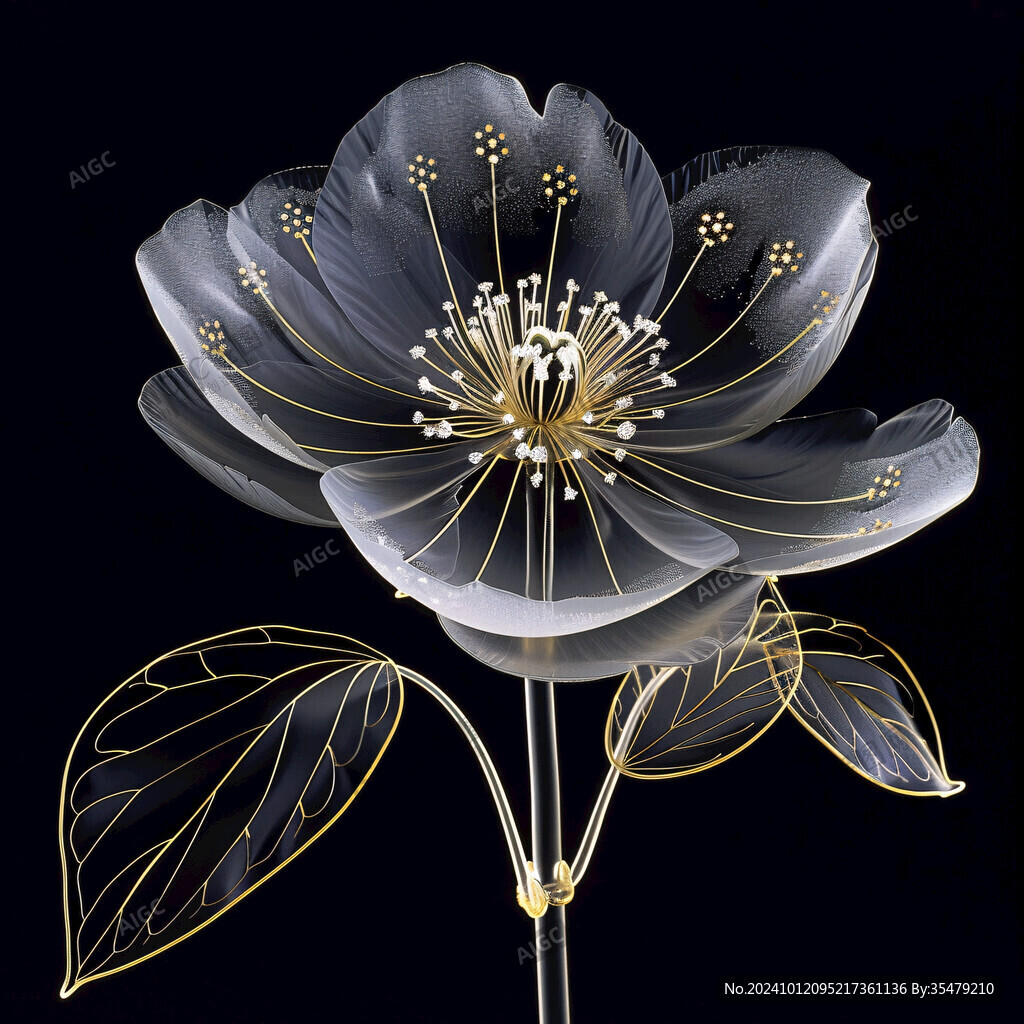 立体金属花