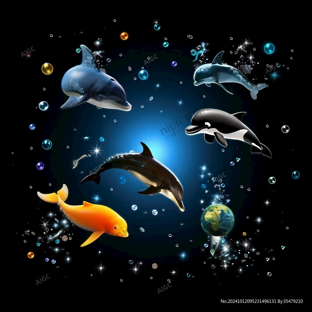 海豚海狮海鱼