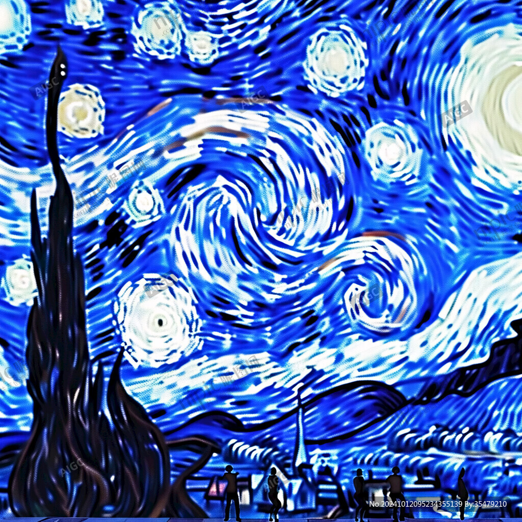 星空壁画星空艺术舞台