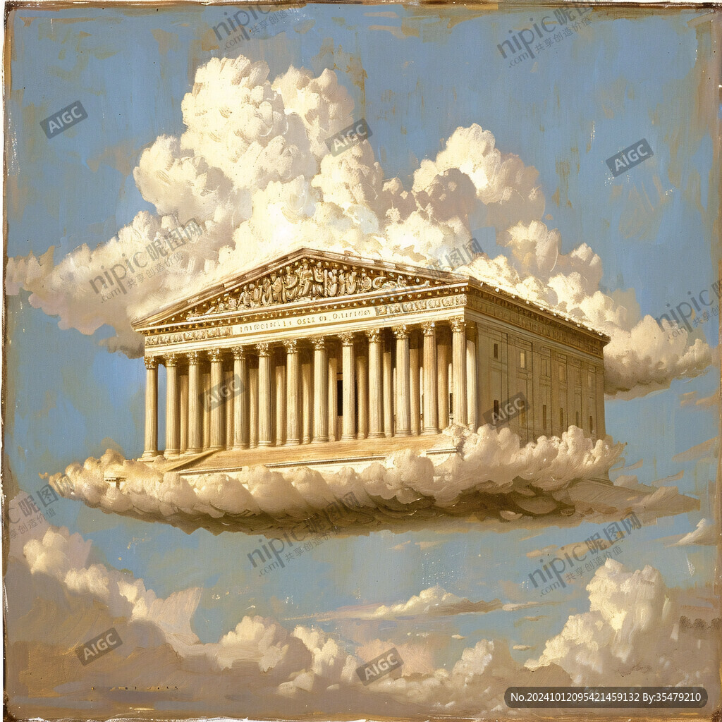 雅典建筑插画