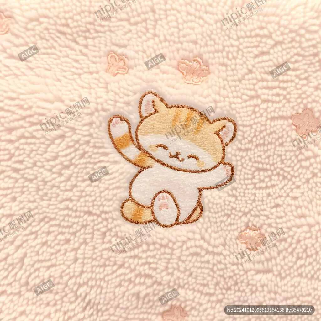 卡通小猫地垫